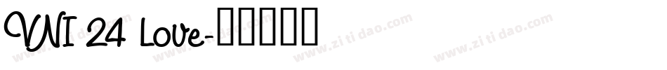 VNI 24 Love字体转换